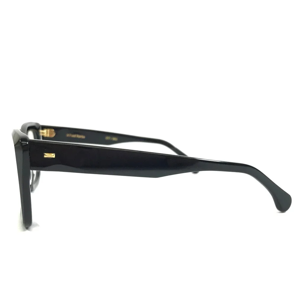 Alfred Kerbs Eyeglasses Frames Sylvia BK Shiny Black Cat Eye Full Rim 52-19